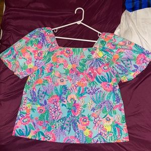 Lilly Pulitzer Lettie Short Sleeve Cotton